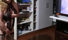 hey stepson why you filming me masturbate to porn now whip out that cock for mommy?