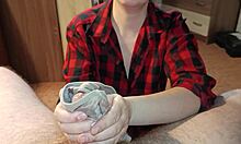 Stepmom Tries Panties Perfect For Jerking Off And Cumming