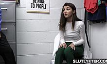 maya woulfe dodges punishment by offering her tight pussy and deepthroat to boss at work