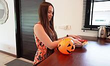 Fucked that sexy halloween cosplay babe rough doggystyle creampie!