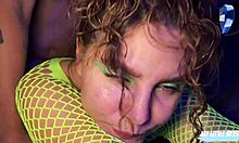 Wow! Night club beauty takes hard pounding and swallows my cumshot!