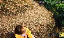 Naked Stranger's Nice Boobs in Forest? Hunt4k Pounds Her Pussy Hard!