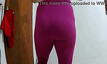 femboy spreads huge fat chubby shemale asshole in lingerie solo