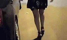 Hot Peruvian struts streets then fingers herself in boyfriend's car