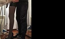 Husband Resists No More Fucks Wife In Sexy Ironing Outfit