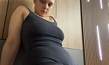 Blonde Teen's Big Tits Jiggle in Extreme Public Gym Pounding