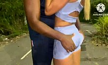 wife cheats on cuck hubby with hung black stud on street after gas runs out