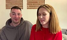 Hot college chick rides huge raw cock to massive cumshot in sexy lingerie
