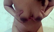 pregnant slut dances naked flashing her swollen juicy big pussy belly curvy delight