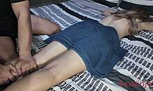 Step-Mom Relaxes with Nap After Intense Massage Session