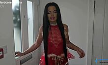 POV slut bends over doggystyle for Santa's cock then cum on ass explosion.