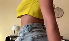 ever watch stepmom strip nude and fuck herself deep with huge dildo?