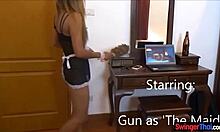 thai maid sparks from guest's laptop porn in uniform reality