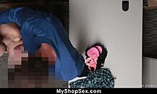 Shoplifting Teen Caught on CCTV Fucked Bent Over by Officer