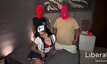 Beautiful mexican sailor uniform casting fucked bent over by two captains mmf