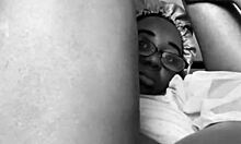 i run this black owned business but my hairy pussy gets so wet solo masturbating on bed in panties...