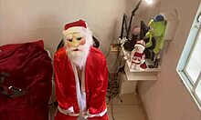 Christmas Night Latina Beauty Takes Huge Cock Outdoors