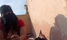 indian slut wife rides muscular cock rough in dorm toilet