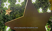 Santa Delivers Curvy Wet Pussy Girl for Christmas Bedroom Play Full Video