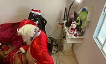 Christmas Night Latina Beauty Takes Huge Cock Outdoors