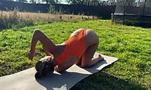 outdoor yoga tempts teen into public mouth reward