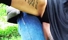 rough doggystyle with blonde german milf neighbors outdoors bareback