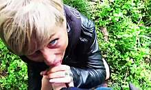 rough doggystyle with blonde german milf neighbors outdoors bareback