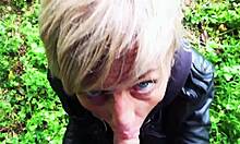 rough doggystyle with blonde german milf neighbors outdoors bareback