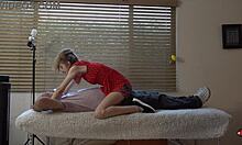 after she showed off those socks, the petite blonde dry humped me so dirty