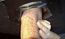 First Gloryhole Cock Beckons for Bi Curious Suck and Swallow