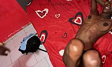 sexy skinny african babe flashes see-through body for bbc pounding!