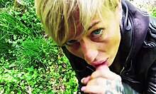 rough doggystyle with blonde german milf neighbors outdoors bareback