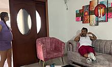 pregnant stepsis sneaks a seduction while i'm on call with girlfriend