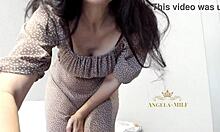 omg this milf's massive tits n hairy pussy hid under her dress i wanna rip it off angela