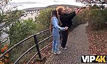 vip4k. watch your czech girlfriend's tight shaved pussy stretched by stranger on street pickup