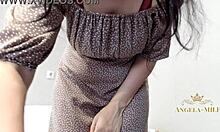 omg this milf's massive tits n hairy pussy hid under her dress i wanna rip it off angela