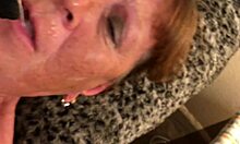 granny carmen goes wild with dildo fucking and deep cock sucking till cum floods her mouth