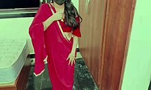 Husband pounds wife's big tits and pussy on karwa chauth in hot hindi roleplay