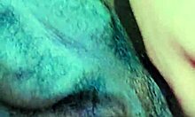 Watch this hairy femboy tease his limp penis then drink his own warm piss