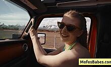 ever wonder how sexy blonde's juicy natural tits tempt friend into car fuck sahara skye