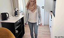 shy arab stepmom shares bed and stares at stepsons uncut dick, cant look away from that monster