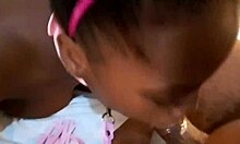 Stepdaddy leashes dirty bitch for intense slut pounding