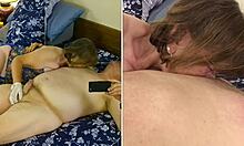 Granny Carmen Deepthroats Cock Swallows Cum Old Mature Slut Closeup