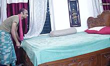 Desi bihari bhabhi begs servant for oiled hardcore pussy fuck full movie 😩🛀🍆