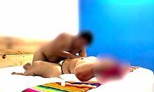 guest oils my naked big ass massage while hubby watches then i jerk them both