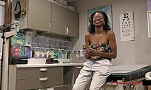 Ebony Student Nikki Stars Gyno Exam Spy Cam Shock!