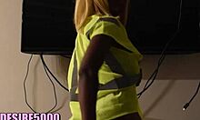 Agressive Ebony MILF JOI Spits Dripping Wet Pussy Office Ass Shake Worship
