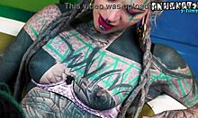 oh god inexperienced tattooed hippie learns anal from punk pornstar