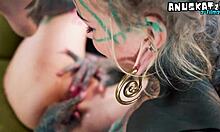 oh god inexperienced tattooed hippie learns anal from punk pornstar