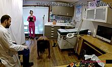 Ebony Student Nikki Stars Gyno Exam Spy Cam Shock!